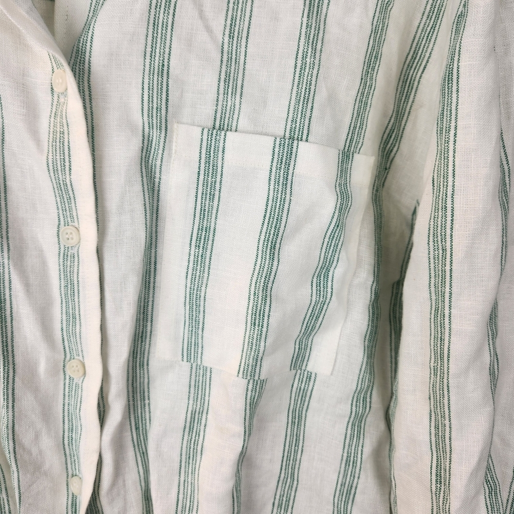 Reformation Oversized Striped Linen shirt size S like new - Picture 9 of 15